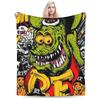 Comfort Rat Fink Blanket Merch Bed Decorative  Throw Blanket Soft Fleece for Bedroom