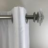 NONO Bracket - Curtain Rod Bracket Attachment for Blinds (White Outside Mounted )