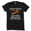 Funny Aircraft Mechanic Quote T Shirt Designed By Computers Broken Pilots for Airplane Mechanics Aviation Enthusiasts Vintage
