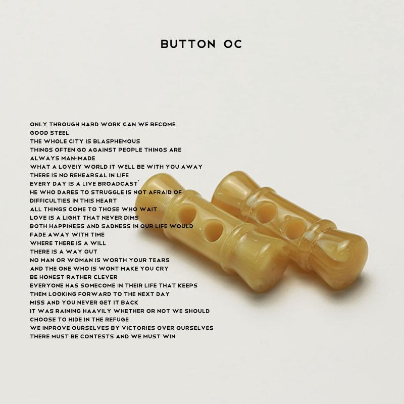 Zwei-Loch-Knopf Doppelseitiger Nylon-Pelzmantel Mantel Trenchcoat Dekorative Knöpfe Herbst Und Winter Maillard Bekleidungsknöpfe