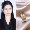 Elegant Butterfly Flower Stud Earrings - S925 Silver Needle, High-End and Versatile for Women