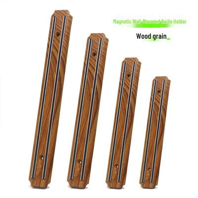 Portacoltelli Magnetico da Parete con Effetto Legno