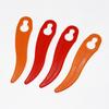 100Pcs 92mm Plastic Grass Trimmer Slices Lawn Mower Cordless Strimmers Cutting Slices Garden Mower Replacement Slices