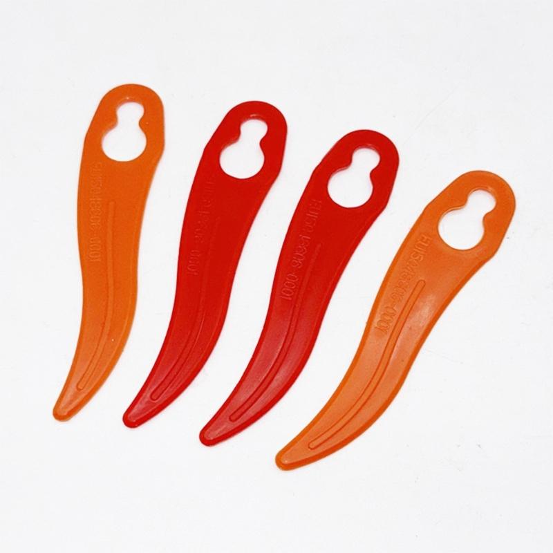 100Pcs 92mm Plastic Grass Trimmer Slices Lawn Mower Cordless Strimmers Cutting Slices Garden Mower Replacement Slices