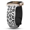 Apple Watch 10 S9 Ultra Sports Leopard Print Laser-Engraved Two-Color Silicone Wristband