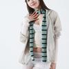 Muwm Lazy Stripe Muffler (Mint Navy)