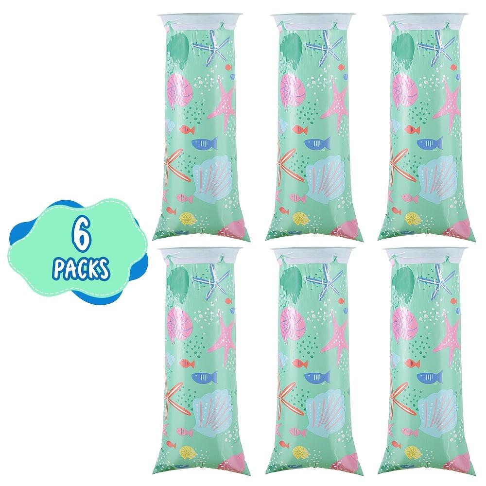 

6 12pcs Cartoon Portable Disposable Vomit Emergency Pe Motion Sickness Travel Airplane Camping Outdoor Leakproof Mixed Patterns