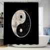 Yin Yang Shower Curtain Japanese Zen Decor Eastern Philosophy Tapestry Bathroom Set Spiritual Home Decor Tranquil Design Artisti