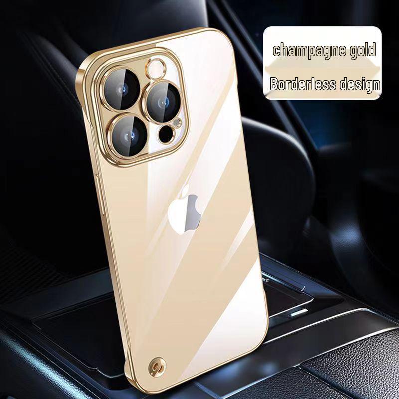 IPhone17 Ultradünne Transparente Hartschalen-Schutzhülle - PC Rahmenlos Galvanisiert, Kompatibel mit Apple 14