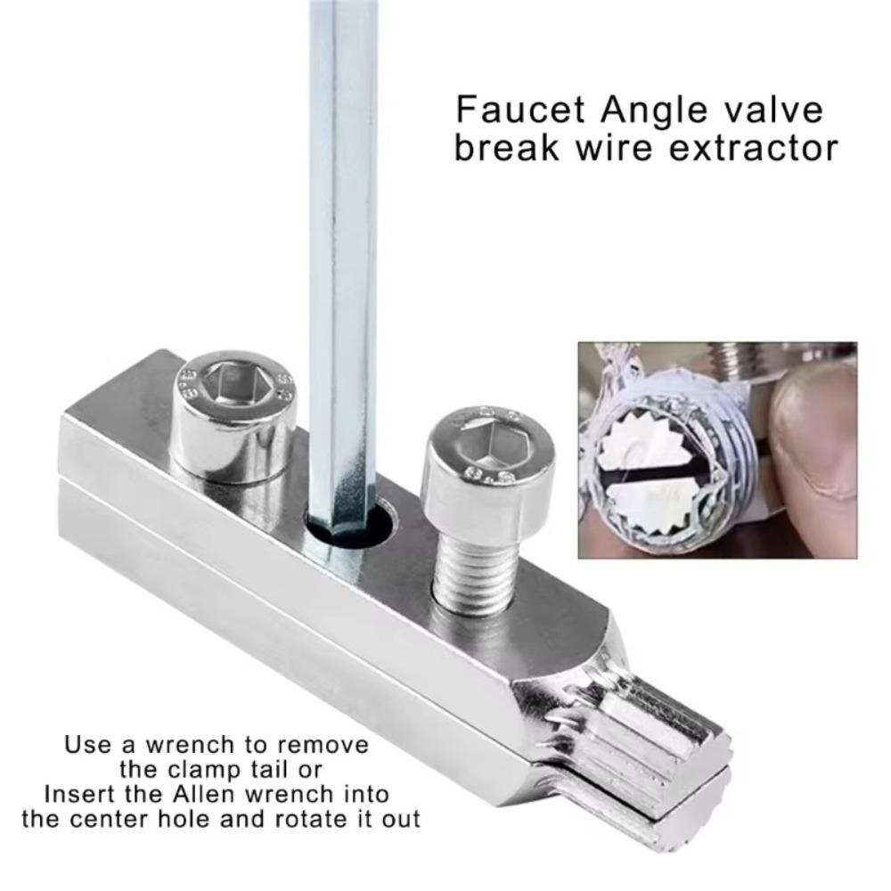 Efficient Faucet Angle Valve Wire Extractor Bolt Extractor Kit  for Water-tap Angle Valve Repair