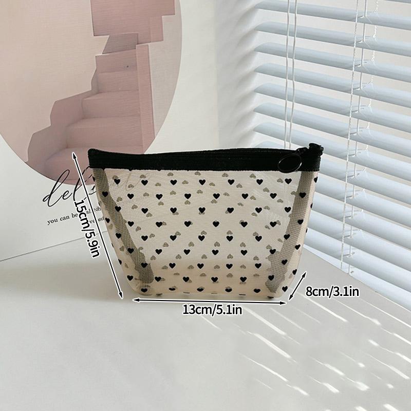 Women Mesh Cosmetic Bag Clear Makeup Bags Travel Storage Make Up Organizer Zipper Toiletry Pouch Portable Lipstick Beauty Case