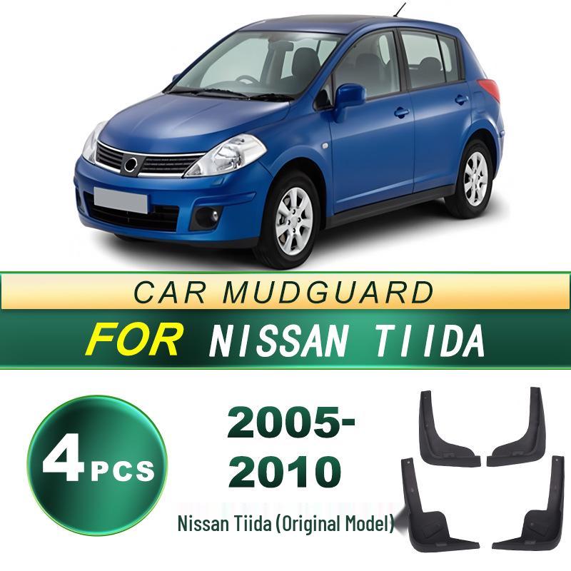 Soft Rubber Mud Flaps for 05-10 Nissan Tiida (Original Style)