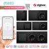 BSEED Zigbee Smart Mechanical Blind Switch Roller Shutter Button Switches Tuya Smart Life App With Normal EU Sockets USB Type-c