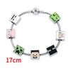 Minecraft Diy Bead Bracelet Kit With Zinc Alloy Charms For Teens And Adults