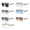 Zinc Zinc Alloy Double-bar Sunnies Eyewear Anti-UV Plain Glasses New Unisex Polarized Sunglasses  Gift