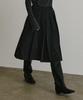 ARTID Wool Reverse Pleated Midi Skirt_Black