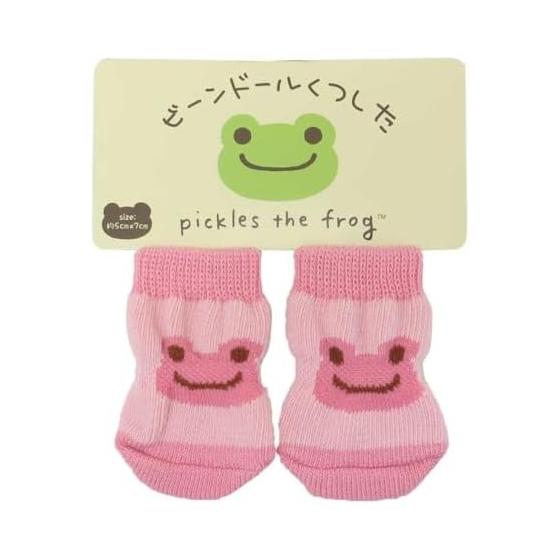 Pickles the Frog [Accessories for stuffed animals] Socks for bean dolls/Pastel PK