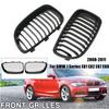 For BMW 1 Series E81 E82 E87 E88 2008-2011 Single Line Style Grille Front Kidney Mesh Grill Bumper ABS Car Replacement