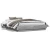 Bed Frame Gray Sonoma 135x190 cm Particleboard