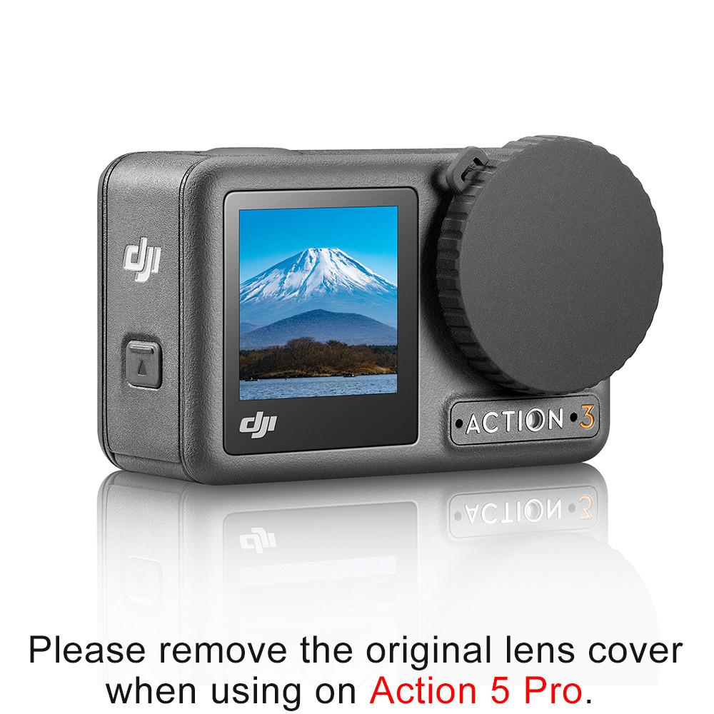 Voor DJI Action 5 Pro Schermbeschermer Gehard Glas Folie Lenskap Dop Tas Hoes voor DJI Action 5 Pro Accessoires