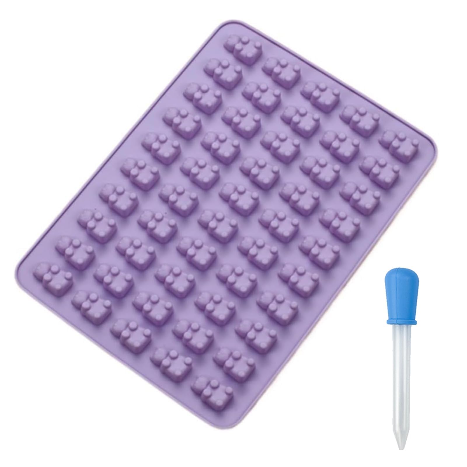 

DEVENTORZ Конфеты Мармеладные мишки Шоколад Силикон Шоколадная Сладкая Форма с 1 Силиконовой Формой для Выпечки Торта Кухонное Ремесло Термостойкая Форма, Форма, Форма, Форма, Пипетка,