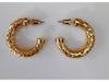 Vintage European-Style Minimalist Hoop Earrings with Retro Mid-Century Design
