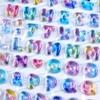 1Sheet Colorful 3D Cartoon Alphabet Relief Sticker DIY Journal Planner Photo Decoration School Student Reward Sticker Stationery