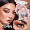 4 Colors Four-leaf Clove Eyeshadow Palette Professional Highlight Shimmer Brightening Long Lasting Eye Shadow Eye Makeup Eye Cosmetic