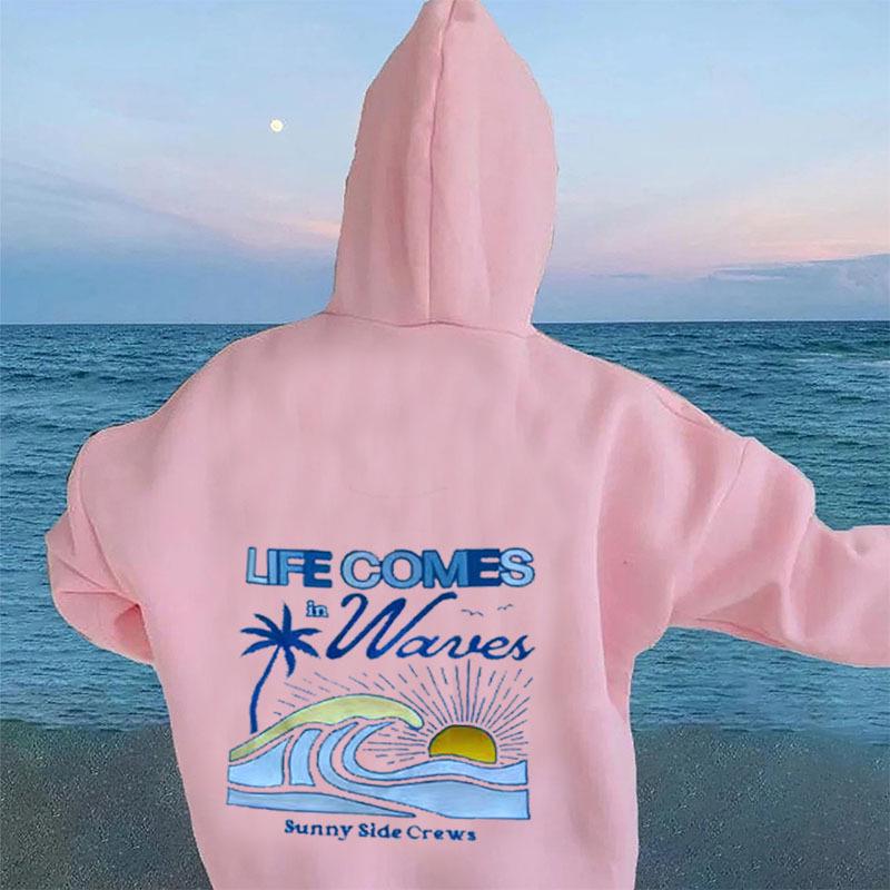 2024 Autumn/Winter Trendy Men's & Women's Drop-Shoulder Long-Sleeve Hooded Sweatshirt - Fashionable, Casual & High-Quality Printed Design