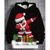 Fashion Men's Hooded Hoodies 3D Prints Christmas Theme Sweatshirt Drawstring Sportwear Long Sleeve Tops Casual Men's Clothing