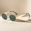 Small Metal Frame Oval Sunglasses for Women  Brand Designer Fashion Luxury Shades UV400 Eyewear Men Vintage Sun Glasses