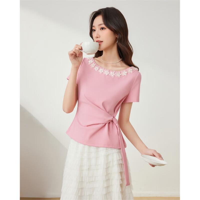 IEF French Romantic Short Sleeve Top