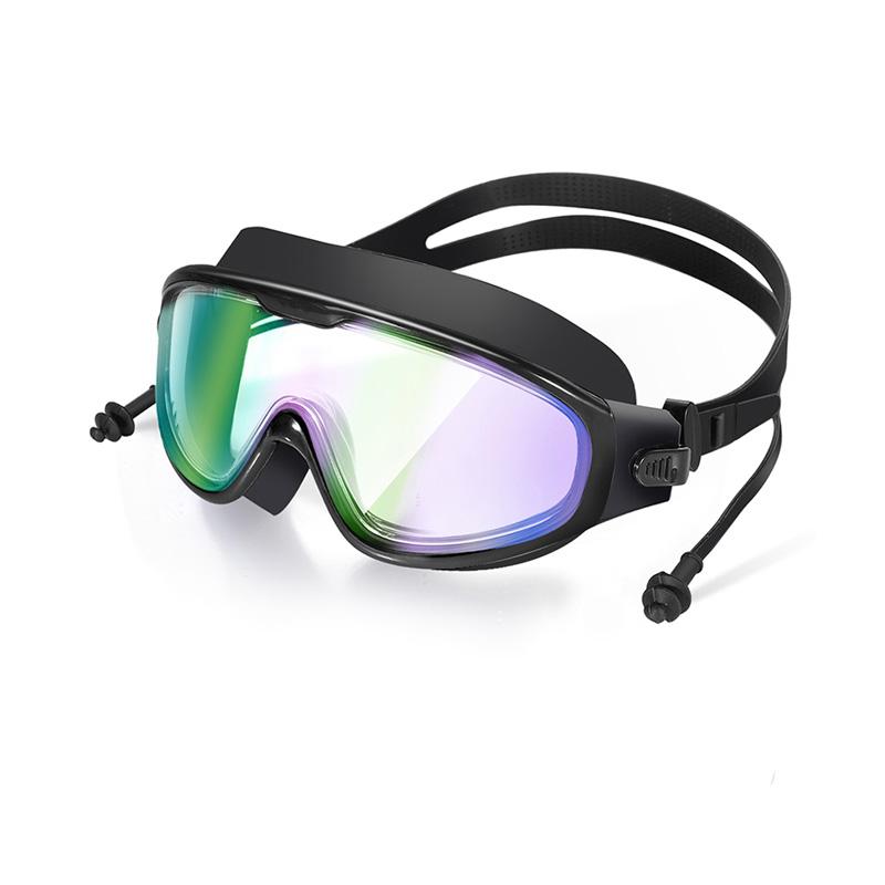 Swimming goggles Large frame swimming goggles Large frame HD wide-angle anti-fog UV protection Adult swimming goggles No leakage2
