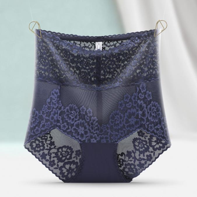 Lace Panties Seamless Women Slimming Underwear Knickers Briefs Seamless High Waist Transparent  Sexy Leggings