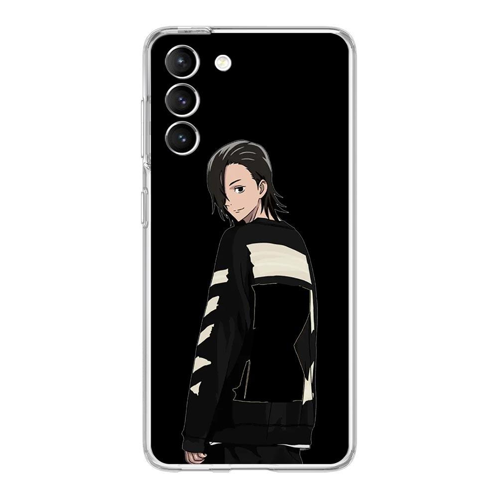 Módní Jujutsu Kaisen Cool pouzdro na telefon pro Samsung Galaxy S22 5G S20 Ultra S21 FE 5G S10E S9 S8 S10 Plus Note 20 10 Průhledný kryt