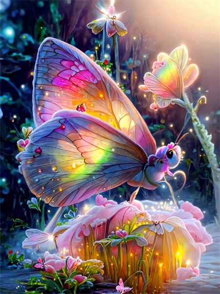 

Алмазная картина мозаика бабочка фантазия полный квадрат/круг вышивка крестом животное 5d сделай сам домашний декор Full Round 20x30CM