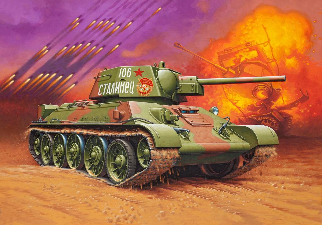 German level Soviet plastic model 1/35 T-34/76