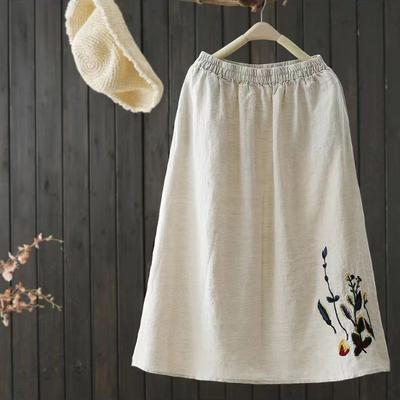 Saia meio corpo feminina verão casual versátil elástica saia feminina solta confortável tamanho grande saia plissada