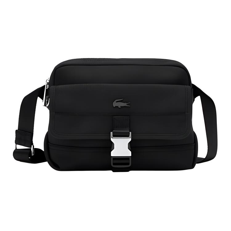 Lacoste Casual Commuter Versatile Fabric Shoulder Crossbody Bag Regular Men bags Black NH4590KO000 Black