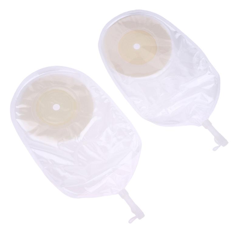 10 Pcs Drain Valve One-Piece System Colostomy Bags For Adults Disposable Colostomy Pouch Opening 20-65Mm With Clip Closure