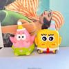 SpongeBob SquarePants Cute Pinch Music Slow Rebound Stress Relieving Toy SpongeBob Cartoon Pendant Small Gift Random