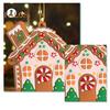8/15/16st Juldekorationer Matlagning Pepparkakor Man Hus Hängande dekoration Holiday Trädhänge för hem Öppen spis Fönsterdekor