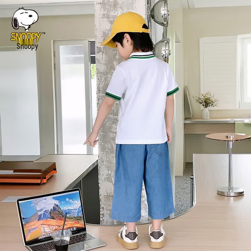 Snoopy Kids' Short Sleeve Polo T-Shirt