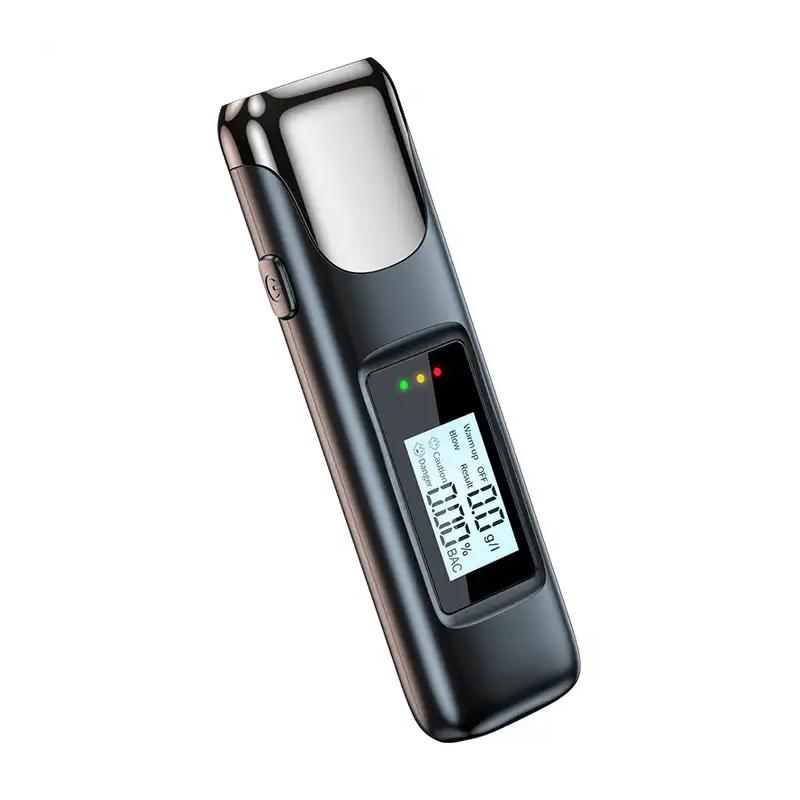 Non-contact Alcohol Tester Breathalyzer Rechargeable With LED Screen Digital Display Automatic Breath Alcohol Test