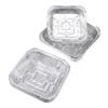 10Pcs 20Cm Air Fryer Aluminum Foil Pan Food Containers Square Oven Bbq Tray Oil-Proof Non-Stick Baking Tool Kitchen Supplies