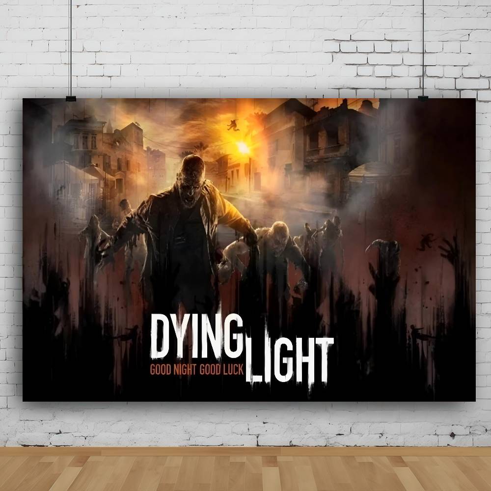 Dying Light Anime Photography Backdrop Printing Backdrop Poster Party Background Cloth Pool Printing Backdrop
