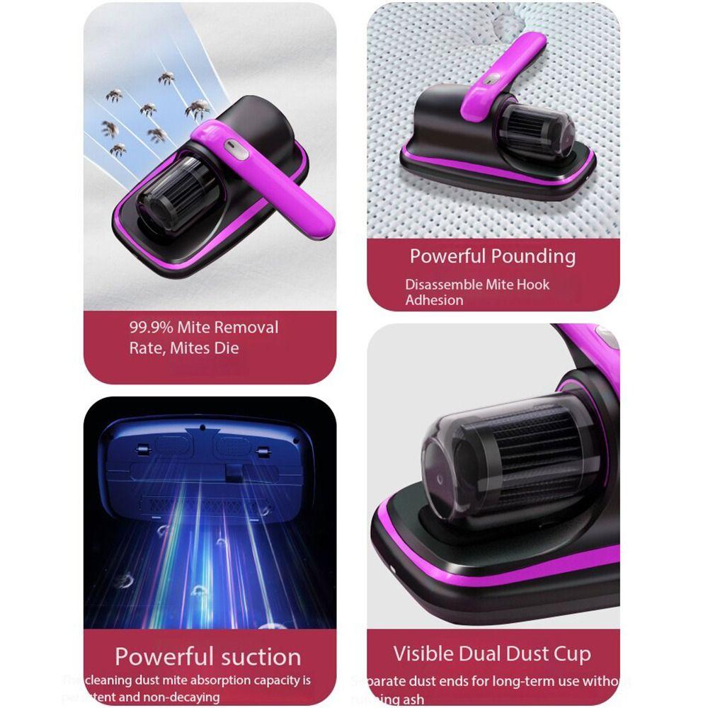 Anti-Mite Mite Remover Powerful Suction UV-C Light Vacuum  Carpet Cleaning