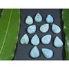12X16MM Blue Larimar Natural Cabochon Pear Loose Gemstone Lot 12Pcs 108Cts. A-62