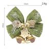 5Pcs Christmas Decor Bow Red Gold Mini Xmas Tree Hanging Bowknot for Navidad New Year Party Home Decoration DIY Wedding Decor