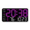 Large Digital Wall Clock Temp Date Week Display Remote Control USB Powered Table Wall-mounted Dual Alarms LED Clocks